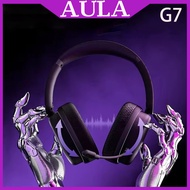 AULA G7 Pro Wireless Gaming Headset BT 2.4G Connection 7.1 Surround Sound RGB Low Latency Multi-Plat