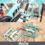 CELESTE CNC超輕比安奇BIANCHI天青綠腳蹬雙軸承公路車平腳踏平踏