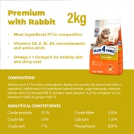 ALPHA PETS Malaysia Club 4 Paws Premium Cat Food 2KG Chicken Hairball Control Indoor Urinary Makanan