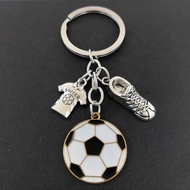 Soccer Sports Enthusiast Commemorative Keychain Soccer Fan Merchandise Creative Gift Keychain Pendan