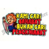 Funny word printing stickers, funny word printing
