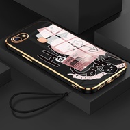 Casing HP For OPPO F7 F5 F5 Youth Case Casing Lucky Words Pattern Casing Casing HP Silicone Softcase