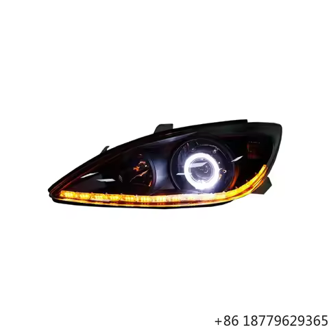 Custom Full LED Headlights with Bi-Xenon Projector Lens DRL Plug-and-Play Sedan Fitment