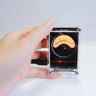 Glow Clock Voice Control Music Level VU Meter 8cm Rhythm HD LCD Real Color Simulation Multi-Mode Sup