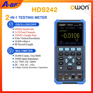 OWON HDS242 HDS242S HDS272 HDS272S ออสซิลโลสโคปแบบดิจิตอลมัลติมิเตอร์แบบใช้มือถือ3-In-1เครื่องกําเนิ