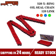 JFG Racing 520X แหวนน้ำมันโซ่120 Link สำหรับ CRF250 CRF450 KX250F KX450F KTM EXC SXF YZ250F YZ450F R