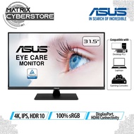ASUS VP32UQ Eye Care Monitor – 31.5-inch, 4K UHD (3840 x 2160), IPS, 100% sRGB, HDR-10, Adaptive-Syn