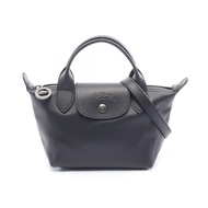 【二手】Longchamp Le Pliage TOP Handle Bag XS 2WAY L1500987001 女士皮革兩用手提包（全新）