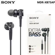 SONY MDR-XB75AP In-Ear Extra Deep Bass Headphones 3.5mm Wired Stereo Earphones Sport Earbuds Handsfr