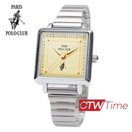Paris Polo Club นาฬิกาข้อมือผู้หญิง สายสแตนเลส รุ่น 3PP-2111829L