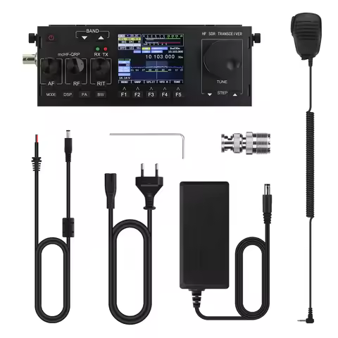 HamGeek MCHF V0.6.3 Shortwave Kit HF SDR Transceiver QRP Transceiver Amateur Ham Radio with Black Bu