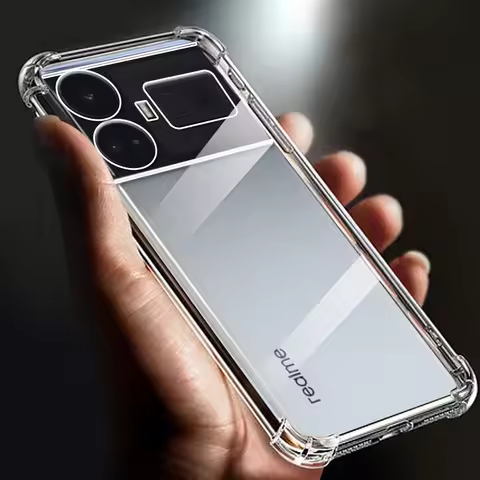 Thickened Airbag Shockproof Clear Soft Tpu Phone Cases For Realme GT5 case 240W Neo 3 neo5 Transpare