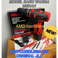 MESIN BOR CORDLESS DRILL BATERAI 12V JLD 12S ORIGINAL J 12 S VOLT