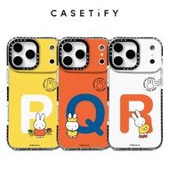 P Q R Cartoon Rabbit Phone Case for IPhone 17 Pro Max 17Air 16 15 14 13 12 11 Shockproof Protect Cas