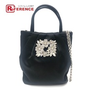 ROGER VIVIER 水晶垂褶口袋花束水鑽迷你手提包