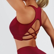 TopSports Gradient Sports Bra Beautiful Back Women Shockproof Running Underwear Fitness Yoga Wear Ve