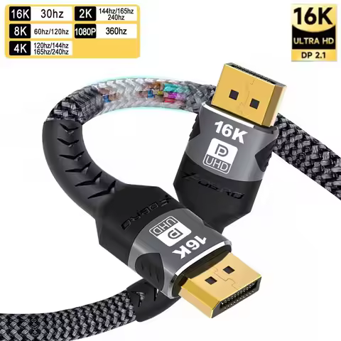 DP 2.1 Cable DisplayPort Cable 16K@30Hz 8K@60Hz HDR Display Port Adapter For 3080 TV Video PC Laptop