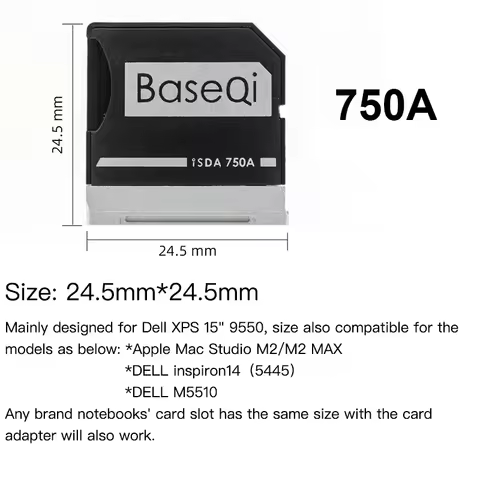 BaseQi Original For Dell XPS 15inch 9550 /DELL inspiron 14inch 5445/DELL M5510 Micro SD Card Adapter