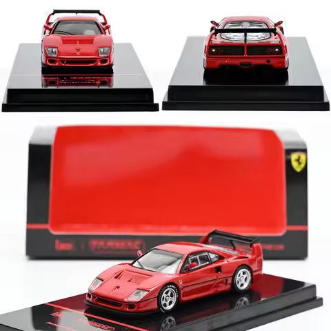 Diecast 1/64 Size Ferrari Alloy Car Model Ferrari F40 LM Play Vehicle Toys for Boys Original Box