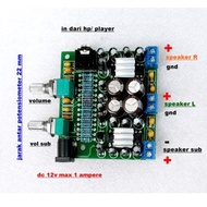 (MKE) Modul ampli 2.1 TEA 2025b Mini Power Amplifier tone control