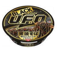 +東瀛go+ Nissin 日清 BLACK UFO 焦香墨魚蒜味炒麵 100g 黑燒 炒麵 飛碟炒麵 泡麵 日本進口