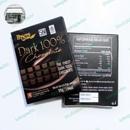 Coklat Diet-Dark Chocolate 100% Blok 55.gr sugar free pR4M