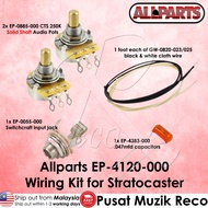 Allparts EP-4139-000 Wiring Kit for Precision Bass Guitar CTS 250K Pots + Switchcraft Jack Guitar Up