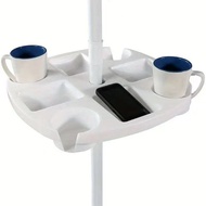 Hot Sale Beverage Tray Cup Umbrella New Style White Shipping Beach Rack Tray Ready Stock Beverage Wh