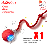 Smart Electric Cat Toy Ball Automatic Obstacle Avoidance 4 interactive modes mainan kucing magic bal