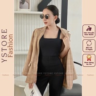 Women's Long Sleeve Blazer, Korean Style Women'S Vest, Beautiful Fabric, Office Style - Korean Fashion