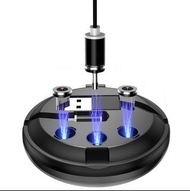 3合1伸縮磁性USB充電線  bbsckp 3 in 1 Retractable Magnetic USB Charging Cable 快充線 快充叉電器 磁吸充電 USB無線電池充電機 2A3A充