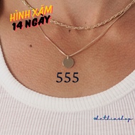 Combo of 2 tattoos number 555 - number tattoo on request - temporary meaningful number tattoo that l