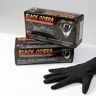 Black Latex Disposable Glove (Perbox 100pcs) Thickest/Powder Free/Disposable Glove/Beauty Saloon