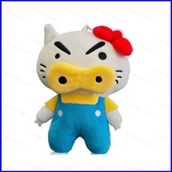 ZY1 Crayon Shin-chan Buriburizaemon x Hello Kitty Plushie Collaboration Kawaii Plush Doll Bag Charm 