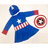 Kids SuperGirl Costume America Captain