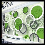 HIJAU Green 3D Polka Dot Wallpaper 1 roll.