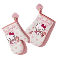 Bantang Cute Character Oven Mitts Set Heat Resistant Double Gloves Kitchen Baking Gloves