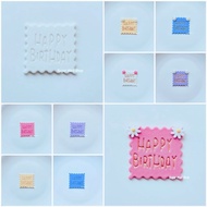 Happybirthday Sign Birthday Gum Paste Cake Decoration There Are Many Colors To Choose From Both Plai