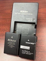 Nikon MH-24 充電器連 EN-EL14 電池