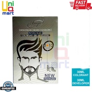UNIQUE MOUSTACHE/BEARD/SIDEBURN HAIR DYE NATURAL BLACK