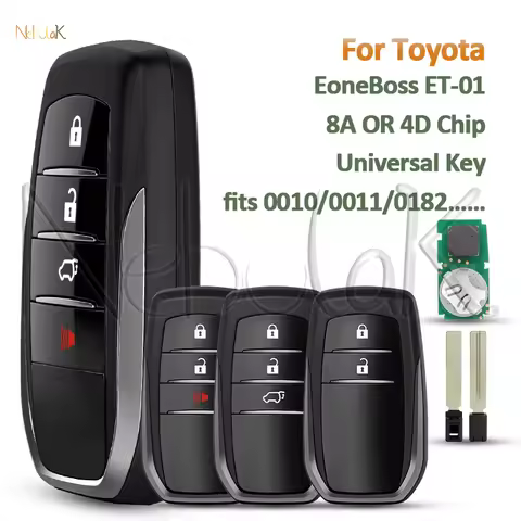 Universal Remote Car Key For Toyota HILUX INNOVA FORTUNER SW4 8A 4D 312-434MHZ 0182 0010 0011 Smart 