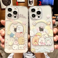 Sumikko Gurashi Magnetic Shockproof Cute Cartoon Phone Case for iPhone 16ProMax 14ProMax 13ProMax 12