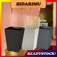 Square Plastic Nursery Flower Pot High (Pasu Bunga Pokok Plastik Tinggi) Diameter 25cm - Felton FBL2