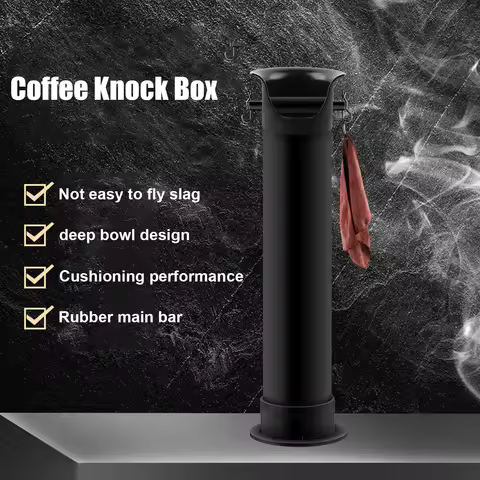 Commercial Coffee Knock Box High Capacity Coffee Grounds Bucket Large Opening Coffee Knock Container