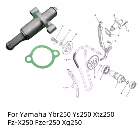 Motorcycle Engine Chain Tensioner Timing Chain Adjuster Suitable for Yamaha Ybr250 Ys250 Xtz250 Fz-X