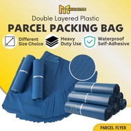 Blue Courier Flyers Parcel Big Shipping Plastic Bag 100Pcs Without Pocket Kurier Plastik Mailing Beg