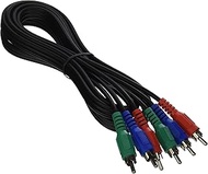 C2G 40957 RCA Component Video Cable - Value Series, Black (6 Feet, 1.82 Meters)