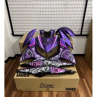 Magic Boy Y15ZR V1 V2 V3 Batik Series Cover Set Vietnam batik purple batik biru batik merah y15