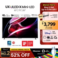 Hisense UX ULED X 4K Mini LED Smart TV 65 75 85 inch | Mini LED X | Hi View Engine X | Dynamic X Display | 144Hz