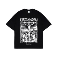 EARTHWORM | OVERSIZED TEE | ALIVE ALIVE | BLACK BLACK BLACK